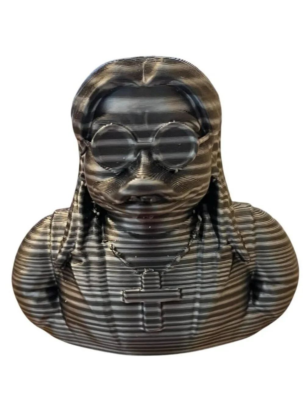 Ozzy Osbourne Duck Style Collectible Prince of Darkness Duck Silver 3D Printed
